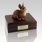 Brown & White X Large Rabbit Cremation Urn